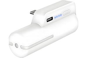 JUBOTY Battery Pack for Meta Quest 2, Fast Charging 5000mAh Lightweight Portable VR Extend Accessories Rechargeable Power Bank with Power Indicator for Extra 3 Hours Playing Time (White, 5000mAh,1PCs)