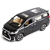 Model Car 1/24 Alloy Pull Back Car Toy with Light and Sound, Gift Black | Metal Collectible Toy Car, Toy Vehicle Door Can be Opened