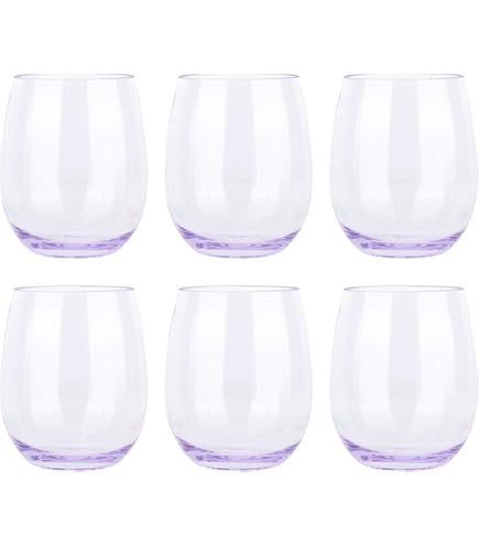 Godinger Purple Martini Glasses - Set Of Elegant Barware For Cocktails, Wine, & More