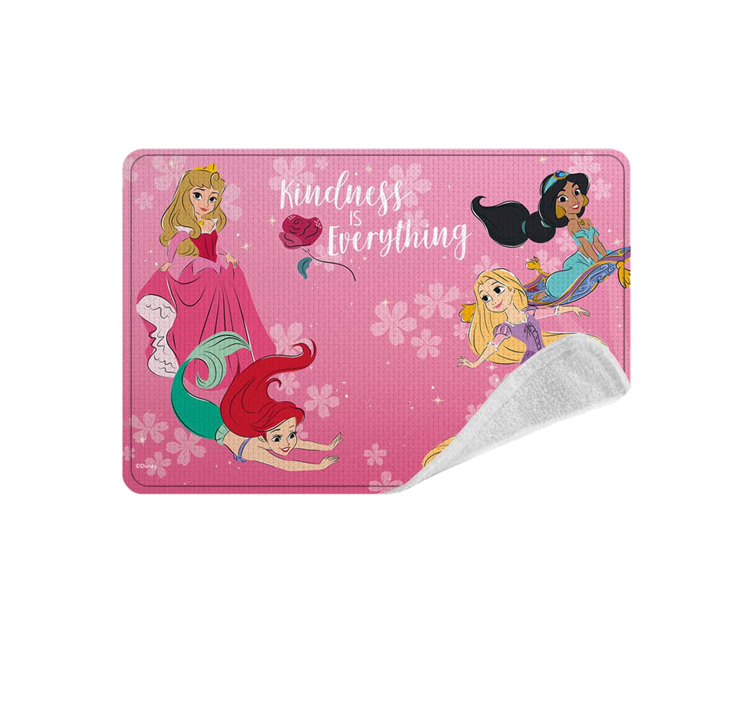 ICE TOYS Towel Cloth Placemat for Girls 30x40cm 100% Polyester School Travel Gift (Princesses)