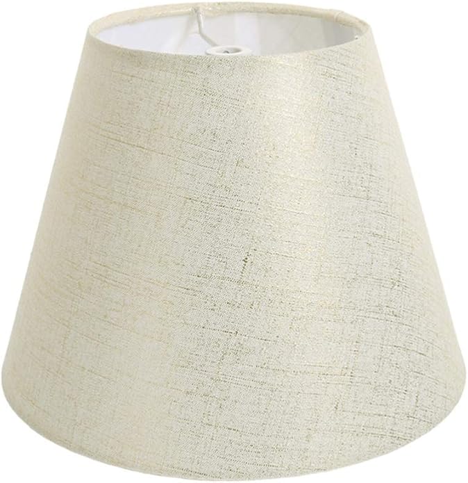VOSAREA Chandelier Shades Fabric Clip On Bulb Barrel Lampshade Lamp