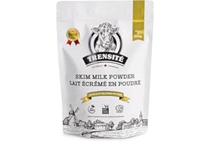 Trensité Skim Milk Powder 0.1% (500g), Naturally Canadian,100% Canadian Milk, Free of Antibiotics, No rBST or rBGH…