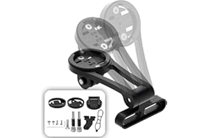 YADERJOVE Out Front Mount for Garmin, Securely Mounts Garmin, Wahoo, Bryton, Cateye Bike GPS, GoPro Full Range, Horn & Lights, Great for Road/Mountain Rider