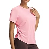 baleaf Women's Short Sleeve Yoga Shirts Soft UPF 50+ Workout Tops Sun Protection Athletic T-Shirts