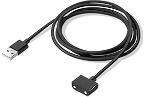 CABOR Magenetic Charging Cable for Waterpik ION Cordless Water Flosser, Replacement Charger Cord Compatible with Model WF-11W010-1 WF-11W012-2 WF-12CD020-1 WF-12CD022-4, Black (1 m / 3.3 ft)