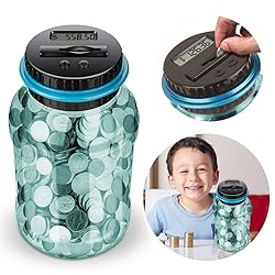 Coin Piggy Bank Saving Jar, Winnsty Digital Coin