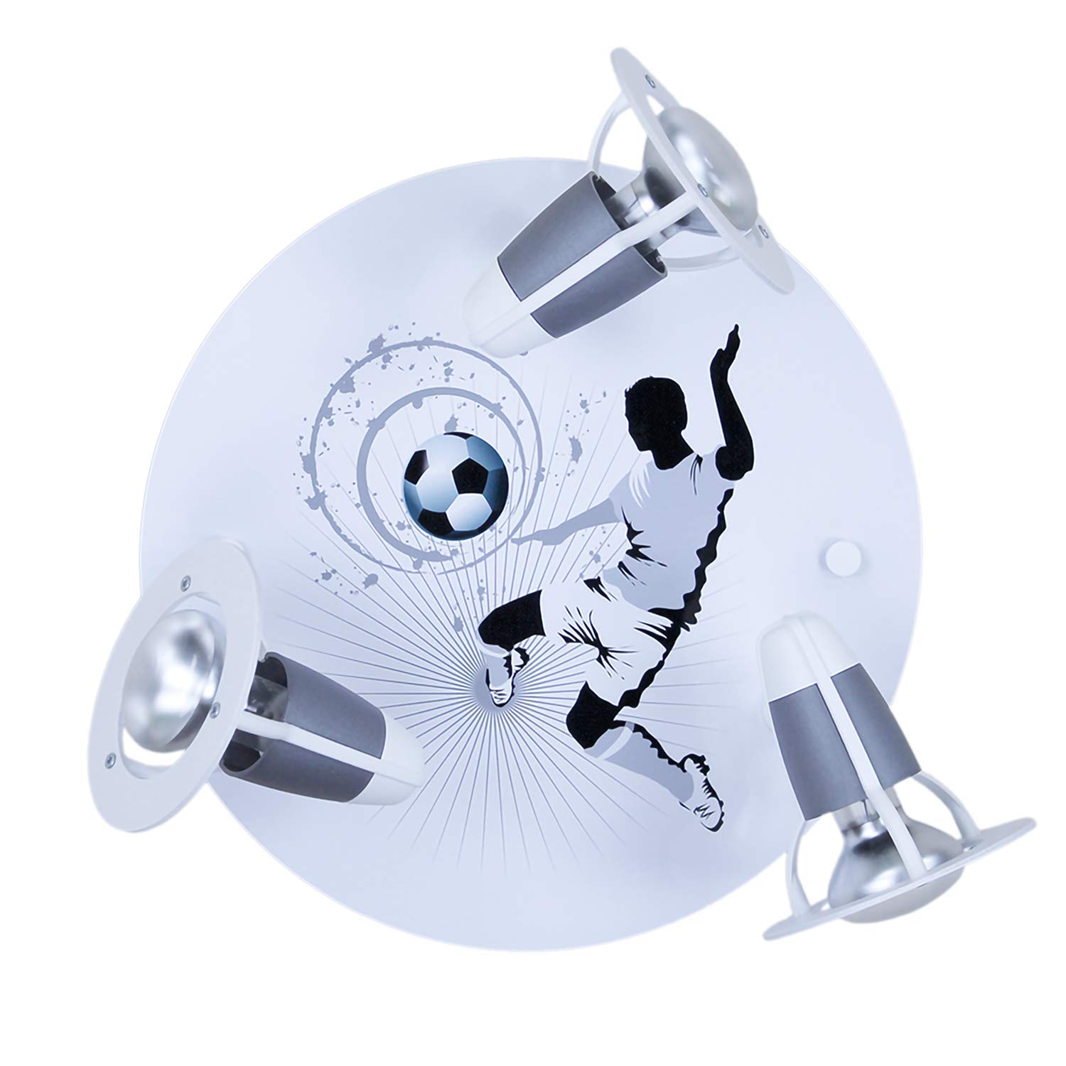 Elobra Fußballlampe Soccer White/Silver