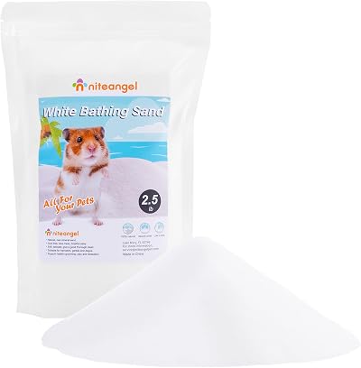 Niteangel Hamster Desert Bath Sand 2.5 lb No-Dust Bath Litter Small Pets