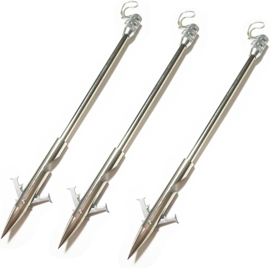 WEREWOLVES Carbon steel Bow Fishing Slingshot Broadheads Arrowhead Hunting Tips Points