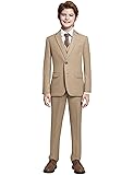 Marvelous World Boys Suits Khaki Slim Fit Size 14