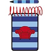 ASVP Shop Handy Dandy JOSH Notebook With 1 Black Blue Striped Crayon