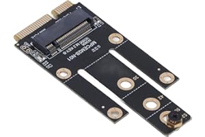 RASTKY Compact Mini PCIe to M.2 NGFF KEY B Adapter Converter with SIM Card Slot, Supports Multiple Network Cards, Ideal for D