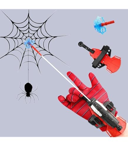 Amazon.com: Cyangiwy Spider Web Shooters Gloves ，Superheroes Long