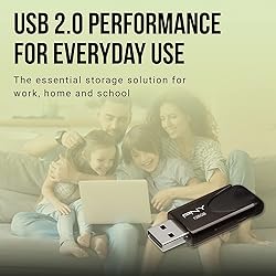 PNY - Attaché 4 16GB USB 2.0 Flash Drive - Black