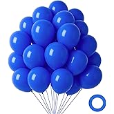 LovesTown 110PCS Royal Blue Balloons, Blue Latex Balloon for Birthday Baby Shower Graduation Baseball Nautical Retirement Bachelorette Patriotic Independence Day Party Supplies Decoration,12 Inches