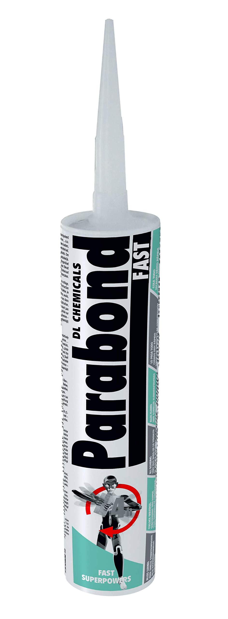 Parabond Fast MS Hybrid Polymer Multi-Purpose Adhesive & Sealant, Black 290ml