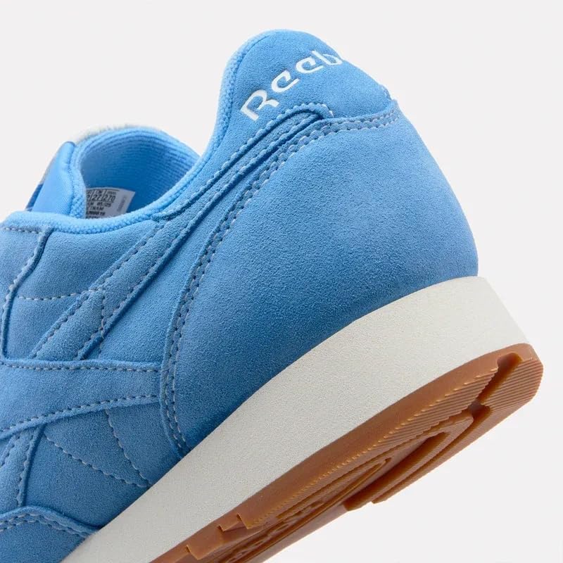 Unisex Classic Leather Sneaker, PERIBLUE/Chalk/Gum, 35 EU
