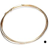26 Gauge, 14/20 Yellow Gold Filled Wire Half Hard Round 14K Gold Filled Made in USA -15FT by CRAFT WIRE