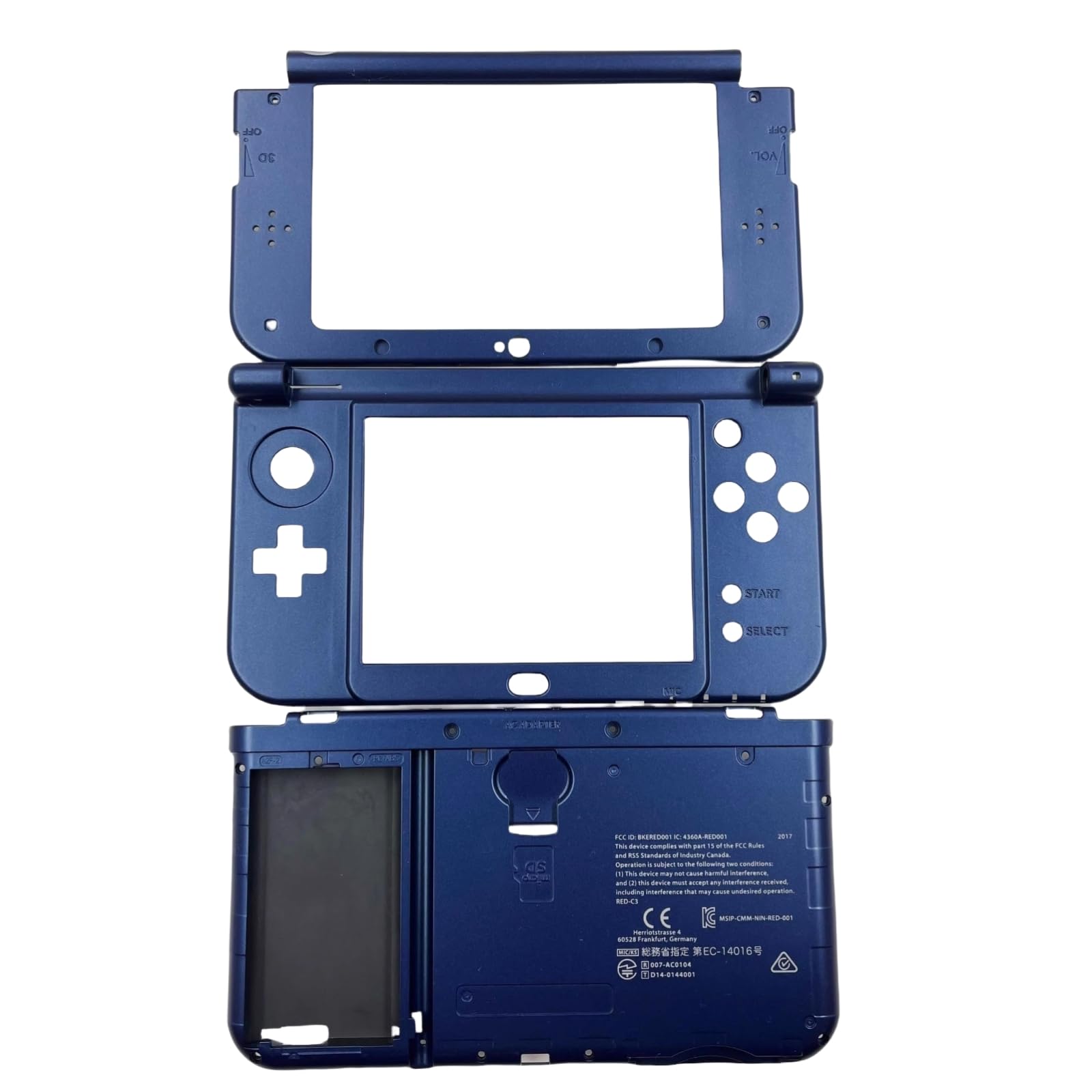 Photo 1 of Hzxkqmil Replacement Housing Shell for Nintendo New 3DS XL Console, B/C/D Cover Plates DIY Inner Screen Frame Cover Buttons Faceplate Battery Holder for New 3DS XL/New 3DS LL, 3pcs, Blue