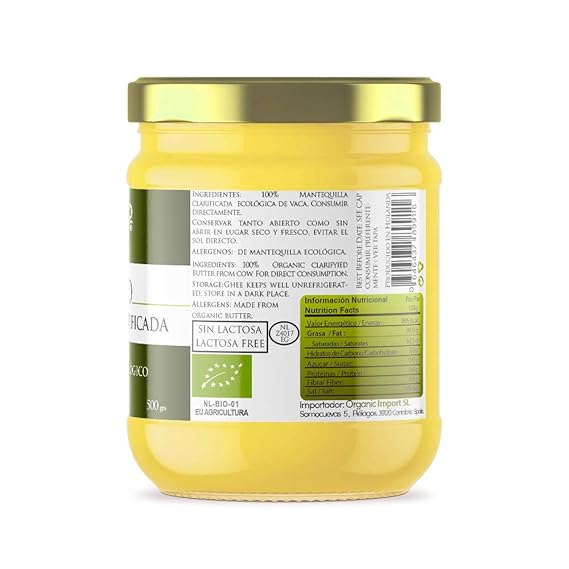Naturseed Ghee Organico - Mantequilla Clarificada Bio Pura ...