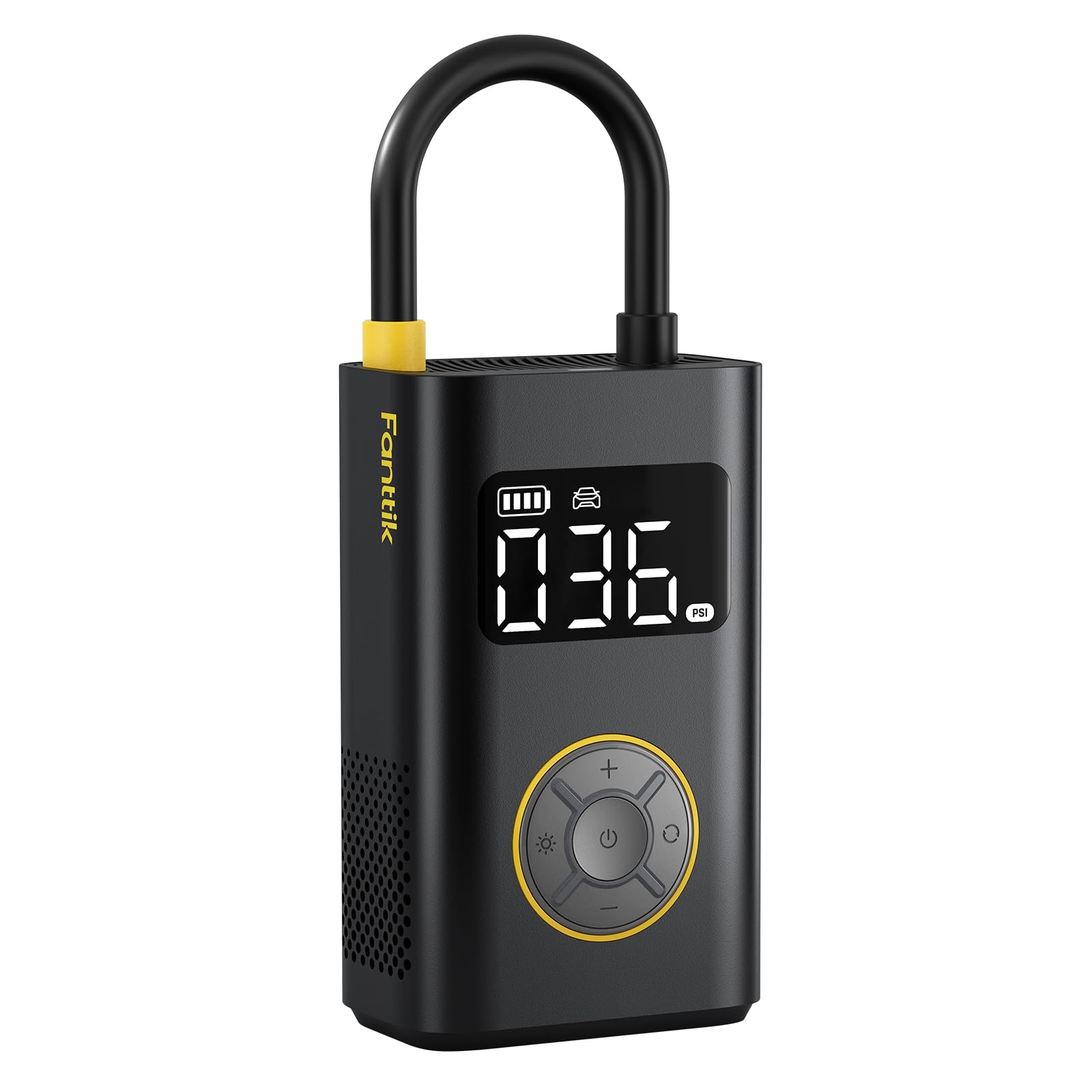 Fanttik X9 Pro Tragbare Elektronische Luftpumpe, 1 Min Schnelles aufblasen Elektrische Kompressor, 10,3 BAR/150 PSI Luftkompressor mit LED-Licht für Fahrrad, Auto, Motorrad und Ball-Klassisch Schwarz