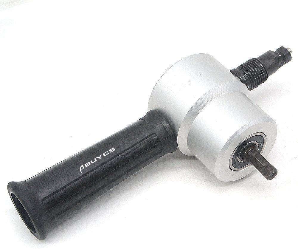 AIHG Multipurpose Double Head Sheet Nibbler Metal Cutter Hole Saw Drill Attachment Tool for Car Repairing and Maintenance and Metal Sheet Cutting