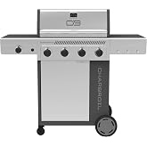Char-Broil Performance Series 4-Burner Gas Grill with Side Burner in Gray Stainless