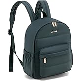 LOVEVOOK Mini Backpack Purse for Women, Small Puffer Lightweight Backpack, Casual Daily Daypack Purse for Women, Cute bag with Anti-theft Pocket for Travel-Teal