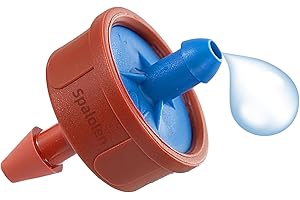 SPALOLEN 60PCS 0.5 GPH Pressure Compensating Drip Irrigation Spot Watering Drippers/Emitters, Self-Cleaning Constant Flow Drip Irrigation Emitters Heads Irrigation Drippers Parts for Drip Irrigation System