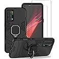 Chengmi ZMONE Phone Case for Realme GT Master Edition Case with Glass Screen Protector [2 Pack] Heavy Duty Dual Layer Military