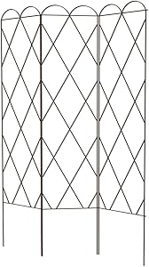 Panacea Tri Fold Plant Support Trellis, Brown, 64