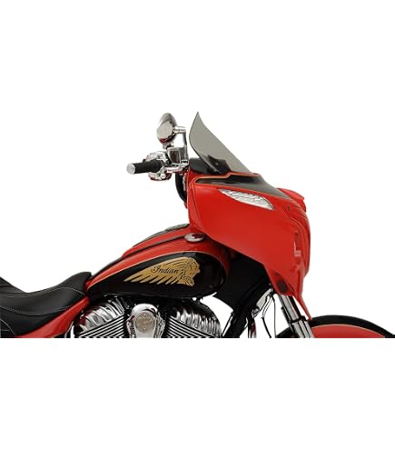 PANICAL Tall Windshield For Indian Chief/Roadmaster/Highway Master (2014-2025) - 16" Gray, Fog & Wind Protection - View #2