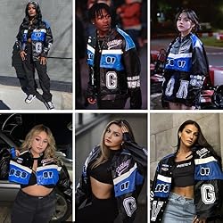 Vamtac Leather Racing Varsity Jackets Oversized