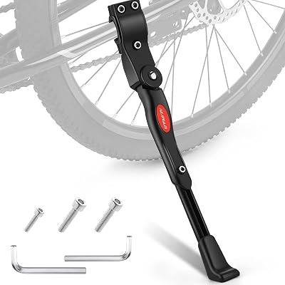NUWAB Premium Bike Kickstand Aluminium Alloy Adjustable 24-28 inch