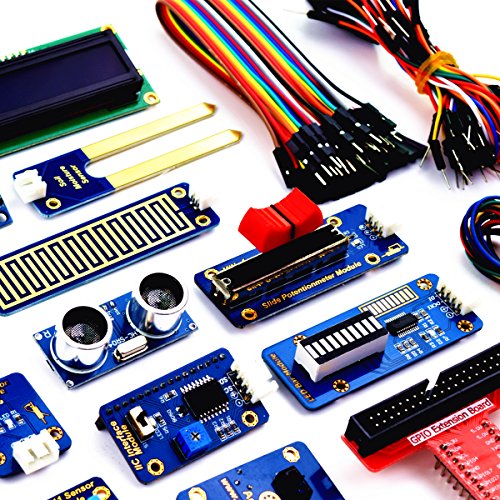 Adeept 46 Modules Ultimate Sensor Kit for Raspberry Pi 3,2 B/B+, BMP180, DHT11, with C and Python Code, 150 Pages PDF Guidebook