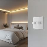 BG Electrical Intelligent Double Wall Dimmer Switch 200W Nexus 800 White view 6