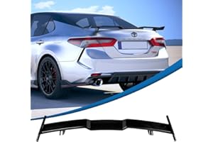Auraroad Rear Spoiler Compatible with 2018-2022 8th Gen Camry LE SE XLE XSE,TRD Style Rear Trunk Wing 10th Gen Accord Rear Spoiler (Glossy Black)