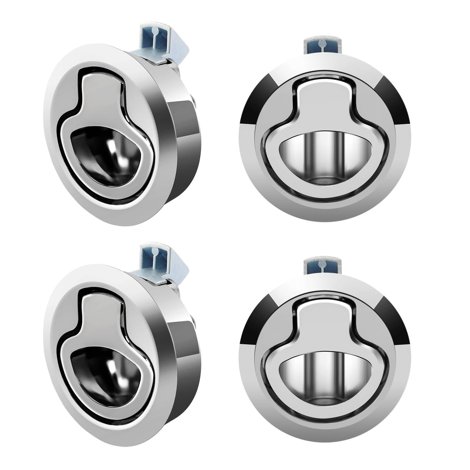 Photo 1 of *SET OF 3* Boat Slam Latch 2" Lift Handle Deck Hatch Marine Grade Stainless Steel Zinc Alloy Flush Latches Boat Hardware (Boat Slam Latch-3pcs)