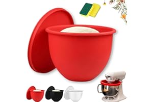 DODODOX Silicone Stand Mixer Bowl Liners, Silicone Liners for Kitchen Tilt-Head 5 Qt Mixers – Kitchen Mixer Attachments & Accessories – Replacement Mixer Bowls No Longer Needed (Red)