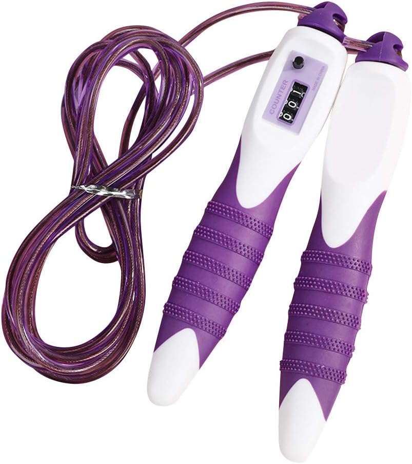 eipogp Counting Jump Rope, Lightweight &Adjustable & Durable Fitness Jumping Rope-Exercise Skipping Rope for Women/Men/Kids for Boxing, MMA, Fitness, Workout