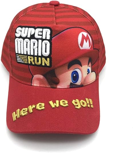Amazon Co Jp スーパーマリオ野球帽子 ハンチング Mario紫外線対策ハット 日よけ刺繍キャップ 男女兼用 贈り物 服 ファッション小物