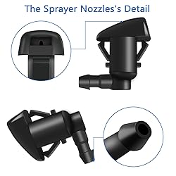 Front Windshield Washer Nozzles Kit, Windshield