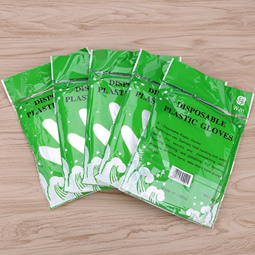 450Pcs Plastic Disposable Gloves, Premium Disposable Safety Transparent Gloves, for Kitchen Cooking, Outdoor Picnics Clean Food Gloves , One Size Fits Most