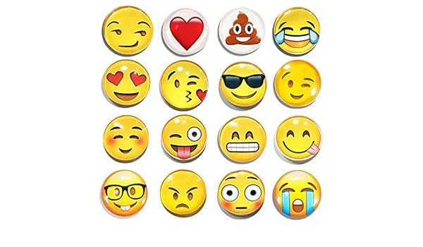 garloy Emoji imanes de nevera, 16 unidades imanes para nevera con ...