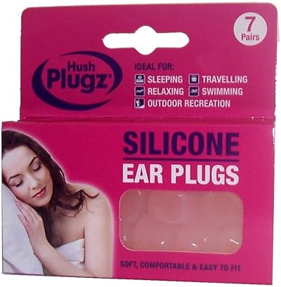 Robinson Hush Plugz Silicone Earplugs 7 Pairs Pack