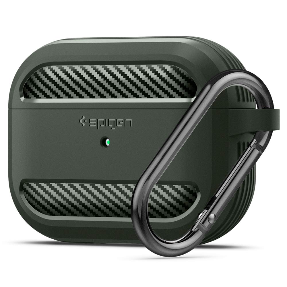 Spigen Rugged Armor Designed for Apple Airpods Pro Case (2019) - Military Green