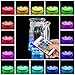 Browill Submersible LED Lights, 10 RGB LEDs 16 Colors Waterproof Underwater Lights with Remote Control for Aquarium Vase Base Pond Pool Garden Home Party Wedding Christmas Decoration (4 Pack)