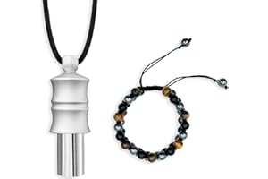 KOAKICREATON 528 hz Meditation Necklace | Frequency Healing Devices | Love Frequency Tuning Tool | Breathing Necklace | 528 hz Whistle | Relaxation,Stress Reduction and Concentration by Adjusting The Breathing