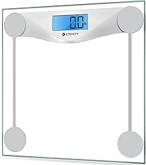 Etekcity Digital Body Weight Bathroom Scale, Large Blue LCD Backlight Display, High Precision Measurements,6mm Tempered Glass