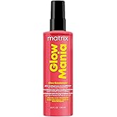 Matrix Glow Mania Leave In Conditioner - Glow Gatekeeper, Enhances Shine and Preserves Color Vibrancy with Heat Protection, Glycolic Acid & Rosehip Oil, For Dull & Color-Treated Hair, 8.5 Fl Oz